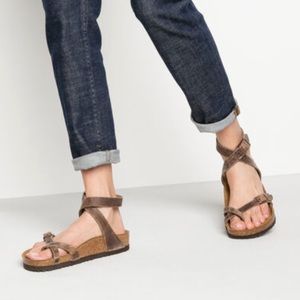 Brown Yara Birkenstock Sandals